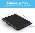 Goldlion Appliance Sliding Tray Compatible with Ninja Foodi and Instant Pot Extra Wide Rolling Tray Accessories for Air Fryer, Coffee Maker, Stand Mixer and Blender, 16.1'' Wide by 11.7'' Deep
