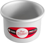 Fat Daddio's PRD-43CASE Anodized Aluminum Round Cake Pan, 4 x 3 inch, Set of 6