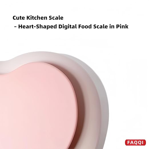 Cute Kitchen Scale, Digital Food Scale with LCD Display, 11 lb (5kg) Capacity, 0.03 oz (1g) Precision for Baking and Cooking (Pink)