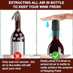 1 Vacuum Wine Stopper 1 Wine Aerator Pourer Aerating Spout with 1 Wine Foil Cutter Tool, Wine Bottle Stoppers set Reusable Wine Preserver Keep Fresh, Perfect Wine Accessory Gift for Wine Lovers