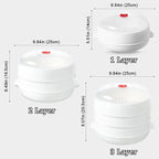 Microwave Vegetable Steamer, Microwave Steamer for Vegetables, Microwave Heating Bowl, Micro Cookware for Cooking (2 - Layer)