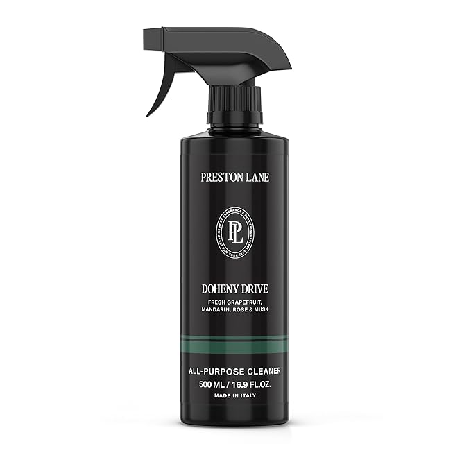 Preston Lane Luxury All-Purpose Cleaner, Doheny Drive Scent | Bio-Based Multi-Surface Spray | Streak-Free Finish, Lifts Dirt, Smudges & Grease | Vegan & Cruelty-Free