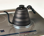 Hario V60 "Buono" Drip Kettle Stovetop Gooseneck Coffee Kettle 1.2L, Stainless Steel, Black