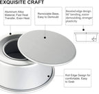 EXGOX 2 Pack 6-Inch Non-Stick Deep Aluminum Round Cake Pan With Removable Bottom For Wedding/Birthday/Christmas Cake Baking Round Cake Tin Set With Loose Base