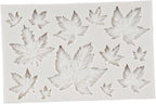 Leaf Silicone Mold Maple Leaf Fondant Mold Rose Leaf Molds Fern Leaves Candy Molds For Cake Decoration Cupcake Topper Chocolate Polymer Clay Gum Paste Set of 6