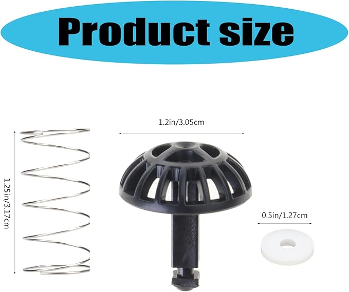 2 Pack Coffee Brew Basket Spring Loaded Stopper Kits Machine, Accessory Part Suitable for Various Models Maker Part