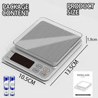 Mini Scale,6.6lb Scale for Grams,Digital Scale Food，Cooking Scale and Food Scales for Kitchen，Food Scale Grams and Ounces,Grams Scale,7Units,Auto Off,Tare,PCS,LCD Display