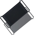 Upgraded WB31X24998 Reversible Griddle Replacement for GE Stove Parts Cast Iron Griddle Plate WB31X24738 JXGRILL1 GE Gas Range Cooktop Parts Genuine Stove Top Burner Griddle Center Flat Top Pan