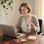 Coffee Mug Warmer & Best MOM Ever Mug Set, Smart Heated Electric Cup Warmer for Desk Office, 4 Temperature Control Beverage Tea Coffee Warmer, 8h Auto Shut Off Candle Plate, Women Mom Gifts from Son