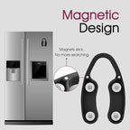 GOBETTER 2 Pcs Wine Foil Cutter Magnetic Design, 4 Stainless Blades Foil Remover Wine Bottles Opener Accessory, Removes Foil Top Effortlessly for Wine Lovers, Black