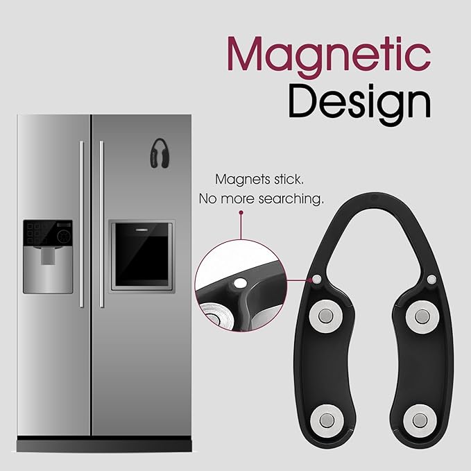 GOBETTER 2 Pcs Wine Foil Cutter Magnetic Design, 4 Stainless Blades Foil Remover Wine Bottles Opener Accessory, Removes Foil Top Effortlessly for Wine Lovers, Black