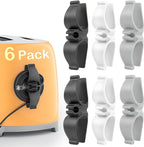 Daisyhome Cord Organizer for Kitchen Appliances-6 Pack, Appliance Cord Organizer stick on, Small Kitchen Appliances Cord keeper, Adhesive Cord Holder, Cord Winder for Pressure Cooker, Stand Mixer…