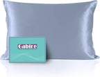 Mulberry Silk Pillow Case for Hair and Skin Prevent Acne Pillowcases Both Sides Real Silk Pillowcases Organic Silk Pillowcase with Hidden Zipper, Dusty Blue, Queen (20"×30")