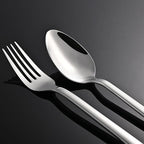 KINGSTONE 40 Piece Silverware Set, Flatware Set for 8, 18/10 Stainless Steel Cutlery Set Mirror Polished Modern Design Dishwasher Safe
