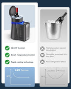 Newise Wine Chiller & Temperature Keeper for Standard 750ml Bottles, Electric Chiller Maintains Perfect Temp, Low-Noise, Christmas Gift Set for Wine Lovers