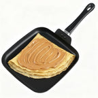 Nonstick Square Griddle Pan for Pancakes Eggs Bacon, 11 inch Family Breakfast Griddle. Aluminum Flat Top Griddle Pan for Gas Electric Stove, Even Heat Distribution Warp-Proof Easy Clean