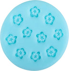 Flower Silicone Molds Mini Flower Fondant Chocolate Molds for Cake Decorating Cupcake Topper Candy Gum Paste Polymer Clay