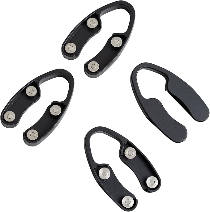 OHMAXHO 4 Pack Wine Foil Cutter for Wine Bottles, 4 Stainless Blades Wine Bottle Foil Cutter Tool, Effortless Wine Seal Cutter Foil Remover, Black Wine Opener Accessory for Wine Lovers