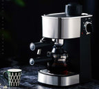 Espresso Maker with Steamer with Drip tray, Built-In Milk Frother and Reservoir with Adjustable Control Knob, 5 Bar Coffee Maker and Cappuccino Machine