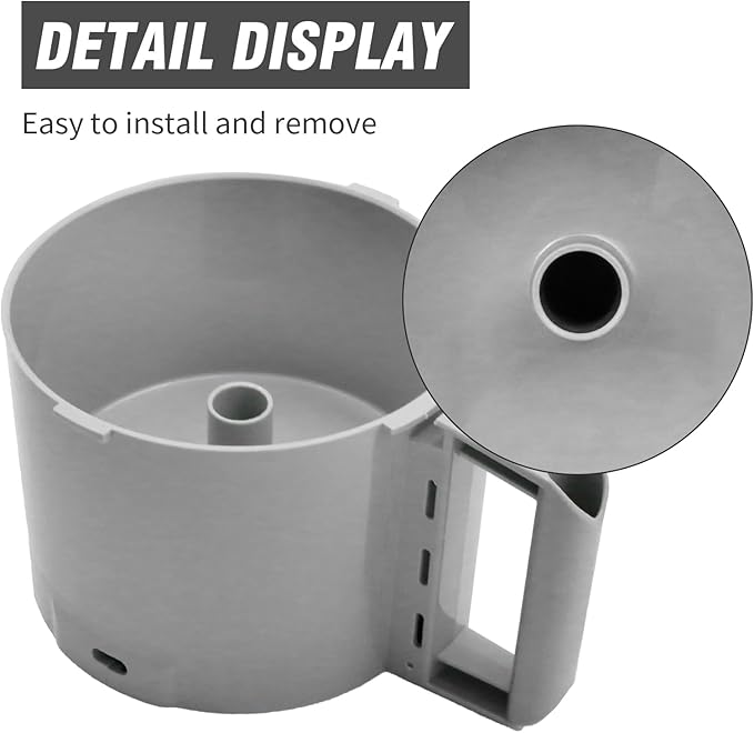 112204S 3 Quart Food Processor Cutter Mixer Bowl, Replacement for Robot Coupe R2 3L Gb, R2 DICE, R2 Dice, R2B, R2N Models