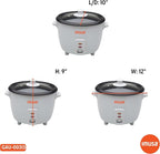 IMUSA Electric Rice Cooker 16 Cup Cooked 8 Cup Uncooked – Ceramic Nonstick Pot, Multi Cooker for Rice, Quinoa, Oatmeal, Stew – Keep Warm Function – Compact for Kitchen Dorm RV
