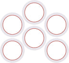 [UPGRADED] Sealing Gasket for Bialetti Moka Express 12 Cups Iconic Stovetop Espresso Maker - 6 PCS Replacement Food Grade Silicone Seal Ring for Aluminum Stovetop Coffee Maker Pots
