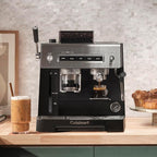 Cuisinart Espresso Bar Grind & Brew Espresso Machine, 16 Grind Settings from Fine to Coarse, Makes Hot or Cold Cafe-Quality Beverages at Home Including Cappuccino, Lattes and Cold Coffee, EM-640
