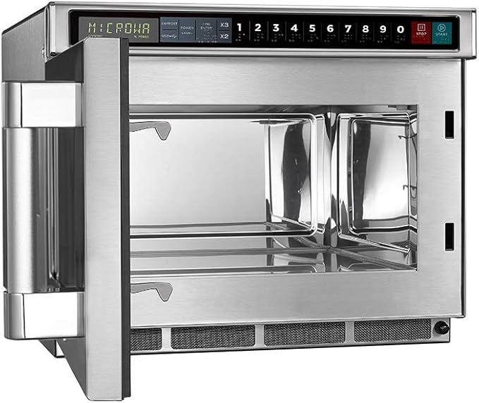 Midea Equipment 1817G1A Commercial Microwave, 1800 Watts, Stainless Steel