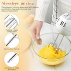 Hand Mixer Replacement Beaters: 2 Pack Stainless Steel Attachments for Electric Mixer, Egg Beater Whisk Set, Handheld Kitchen Baking Parts for Cake Batter Dough Cream