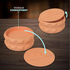 Kozo 2.5" Spice Grinder 2-Piece, Strong Grip By Kozo. (Orange)