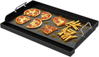 Universal Carbon Steel Griddle for Gas Grill/Kitchen Stove Top, Large Griddle Pan for Camp Camping,Tailgating and BBQ Accessories, Plancha Para Cocinar, 25" x 16" Stove Top Skillet Pan, Gift for men
