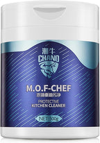 M.O.F-CHEF Kitchen Cleaner Powder 17.64 oz – Heavy Duty Degreaser for Kitchen Grease | Multi-Surface All Purpose Cleaning Powder for Stove, Range Hood, Tile, Stainless Steel, Enamel, Sink