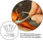 1 Set Vegetable Grater and Shaver with Ergonomic Handle for Easy Peeling Scraping and Slicing Fruits and Vegetables for Home and Restaurant Use