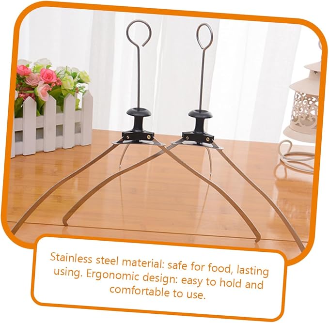 Healifty 2Pcs Bowl Clip Set 11 Inch Hot Plate Grabber Tool Microwave Safe Dish Lifters Kitchen Utensil for Safe Bowl and Plate Handling