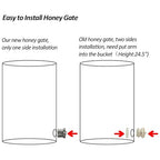 VINGLI 2 Frames Manual Honey Extractor Separator, Food Grade Stainless Steel Honeycomb Spinner Drum Crank by Hand with Adjustable Height Stands, Beekeeping Pro Extraction Apiary Centrifuge Equipment
