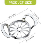 LIIGEMI Apple Slicer,12-Blade Extra Large Apple Corer, Heavy Duty Stainless Steel Apple Cutter and Divider，Easy to Use, Time-Saving.