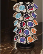 BLACKSMITH FAMILY K Cup Holders,K Cup Holder, K Cups Holder,K Cup Carousel, Coffee Pods Holder Storage Organizer Stand,No Assembly Required,Black (Deluxe Version,40 Pods Capacity)