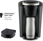 Keurig K-Compact Single-Serve K-Cup Pod Coffee Maker, with 3 Brew Sizes, Smart Start Feature, 36oz Removable Reservoir, Black