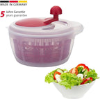 Westmark Germany Vegetable and Salad Spinner with Pouring Spout (Red/Clear)