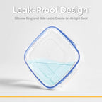 Superio Airtight Food Storage Container with Leakproof Lid, 14 Cups, 112 Oz- BPA Free Sealed Container for Kitchen, Pantry, Fridge, Clear, Deep