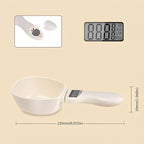 Electronic Measuring Spoon, Digital Measuring Spoon Scale, High Precision Food Scale with LCD Display, ABS Kitchen Measuring Spoon for Grams, Ounces, ml & Cups
