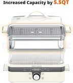 AIRMSEN Steaming Rack for TL-1230 Glass Electric Steamer for Cooking