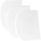 SURDOCA Dough Scraper Bench Scraper - 3P 10.6x6.7" Plastic Flexible Bowl Scraper, Sharp Edge & Angles Cake Scraper. Non-Slip Bakeware Decorating Tools Sculpting & Modeling Tools - Pure White