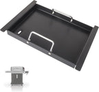 Half Griddle for Ninja FlexFlame Grill Parts, Carbon Steel Griddle Insert for Ninja FlexFlame PG300 Grill Accessories, Compatible with Flex Flame Griddle Plate Part XSKHLFGRIDLE