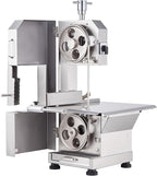 VEVOR Commercial Electric Meat Bandsaw, 2200W Stainless Steel Countertop Bone Sawing Machine, Workbeach 18.5" x 20.9", 0-7.1 Inch Cutting Thickness, Frozen Meat Cutter with 6 Blades for Rib Pork Beef