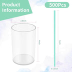 500 Pcs Blue Aqua Coffee Stir Sticks Set Mint Blue Cocktail Straws Coffee Stirrers Holder Acrylic Stir Stick Holder Bar Straws Drink Stirrers for Bar Tea Party Supplies Restaurant Decor 2.7 * 4 Inch