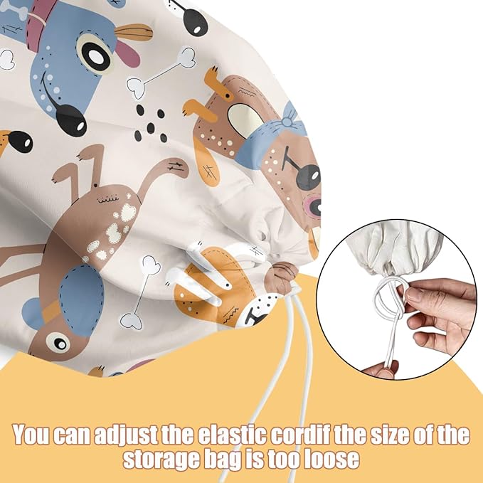 Dog Plastic Bag Holder, Wall Mount Grocery Bag Holder, Plastic Storage bag, Pull Rope Free Adjustment, Plastic Bag Holders for Grocery Bags, Plastic Bag Dispenser for Home Kitchen, Dog Lover Gifts
