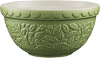 Mason Cash | In the Forest S30 1.25 Quart Embossed Mixing Bowl | Hedgehog (Green)