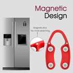 GOBETTER 4 Pcs Wine Foil Cutter Magnetic Design, 4 Stainless Blades Foil Remover Wine Bottles Opener Accessory, Removes Foil Top Effortlessly for Wine Lovers, 2Black 2Red