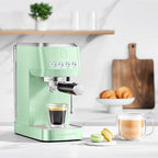CASABREWS 3700 Essential 20 Bar Espresso Machine, Compact Coffee Maker with Steam Frother, Cappuccino & Latte Maker for Home, 43.9oz Water Tank, Pastel Green